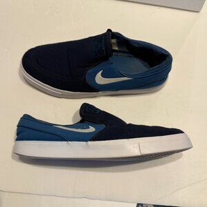 Nike Zoom Stefan Janoski Slip Canvas SB Industrial Blue Mens Size 11  831749-414